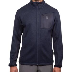 NEW Spyder Men's Navy Blue Performance Jacket Size Large
